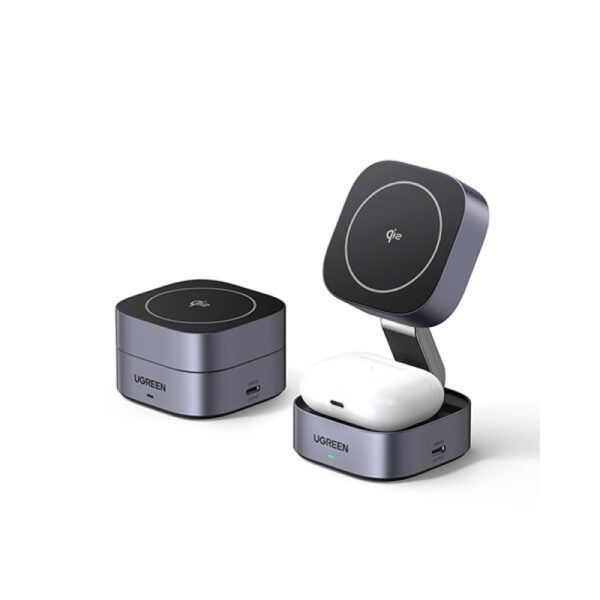 UGREEN 2-in-1 Qi2 Magnetic Foldable 15W